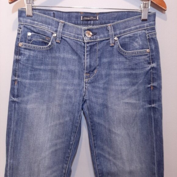 Fidelity Rocco Straight Jeans Blue Opal Vintage Wash Slim Stretch Denim Size 24 - Picture 2 of 14